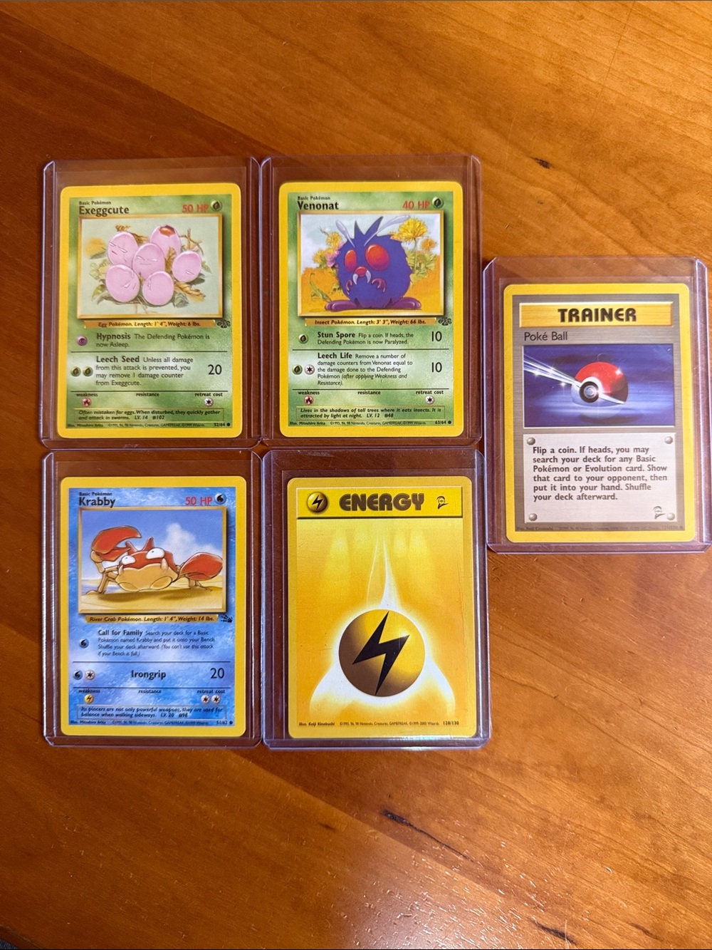 Pokemon Vintage Card Lot with Yellow, Green, Blue, Pink Accents